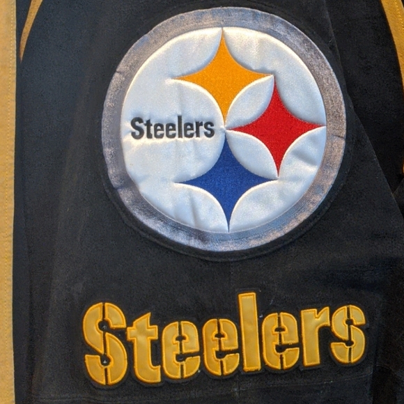 Pittsburgh Steelers leather coat (Large) - Picture 6 of 8